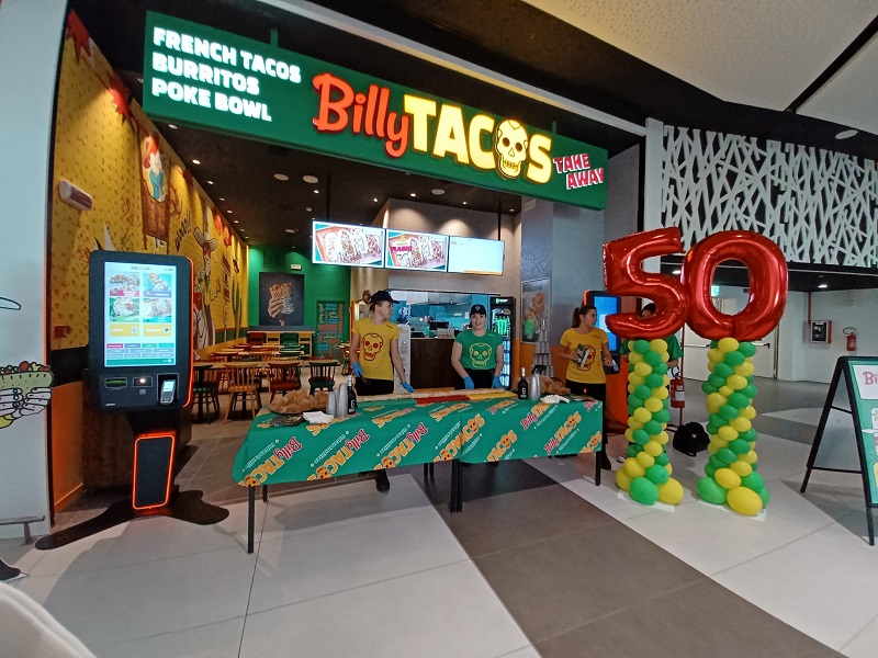 Billy Tacos raggiunge 50 punti vendita con il nuovo ristorante del Centro commerciale Maximo Billy Tacos raggiunge 50 punti vendita con il nuovo ristorante del Centro commerciale Maximo